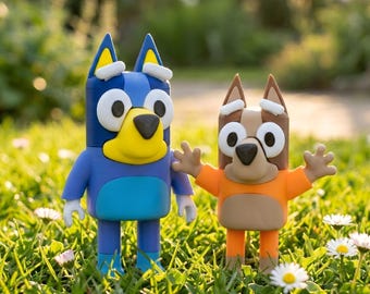 Bluey Tonie Character - Bluey and Bingo kids birthday gift cartoon toys Family Bundle