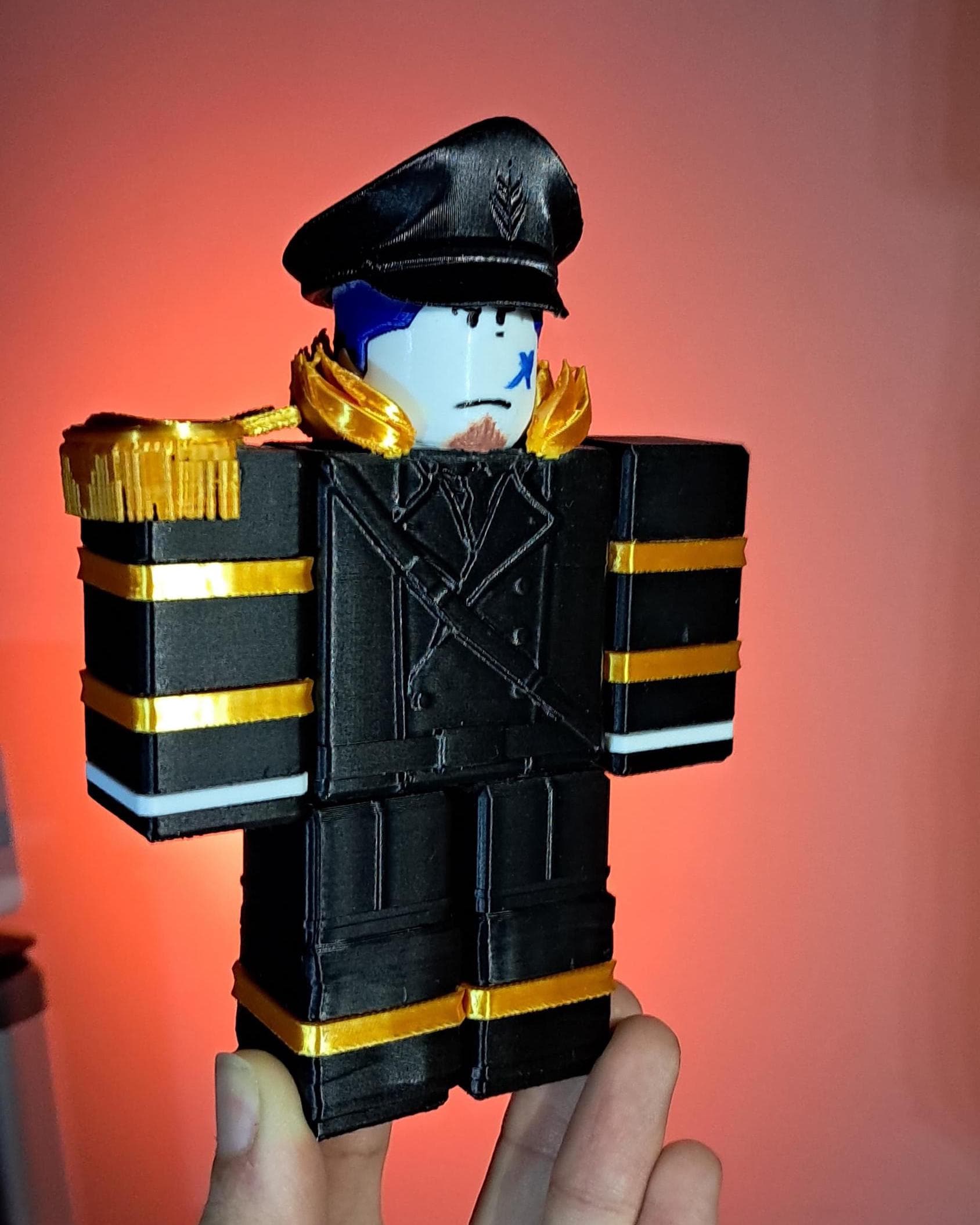 3D Printed FORSAKEN Roblx Figure Guest 1377 Captain Figure