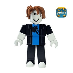 Noob Figure with 3D Printed Model bacon hair ROBLOX Figured Forsaken Blockman