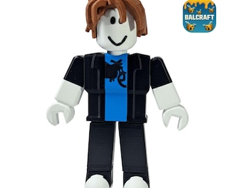 Noob Figure with 3D Printed Model bacon hair ROBLOX Figured Forsaken Blockman