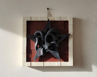 Pentagram wanddecoratie - hekserij Wicca pentagram boomtopper huisbescherming altaardecoratie huis