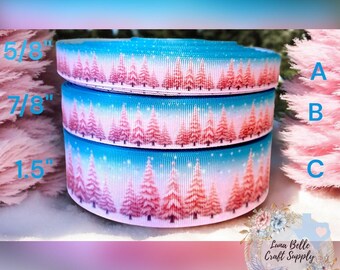 Ruban rose pour sapin de Noël : fournitures pour travaux manuels des Fêtes