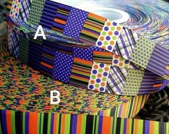7/8" halloween holiday ribbon