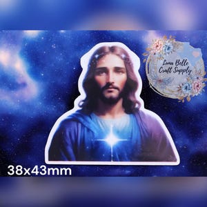 2 or 6 Pieces - Jesus Love Resin Planar Flatbacks, DIY Crafts