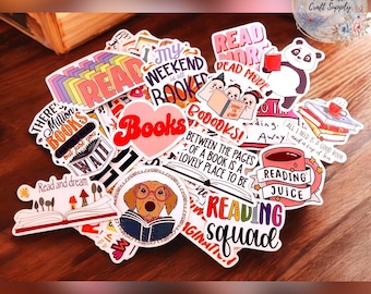 50 pcs Book Lovers Stickers - Pack B