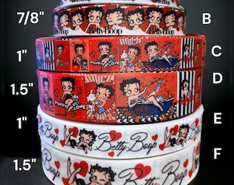 Cartoon girl betty ribbon: grosgrain craft ribbon