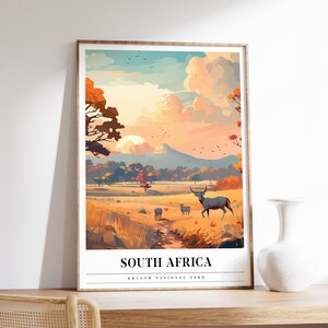 Kruger National Park Travel Poster | South Africa Travel Print | South Africa Print | Kruger National Park Print | Travel Print
