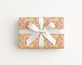 Papel de regalo William Morris Golden Bough, papel de regalo vintage de artes y manualidades, papel decorativo botánico, elegante diseño floral tradicional.