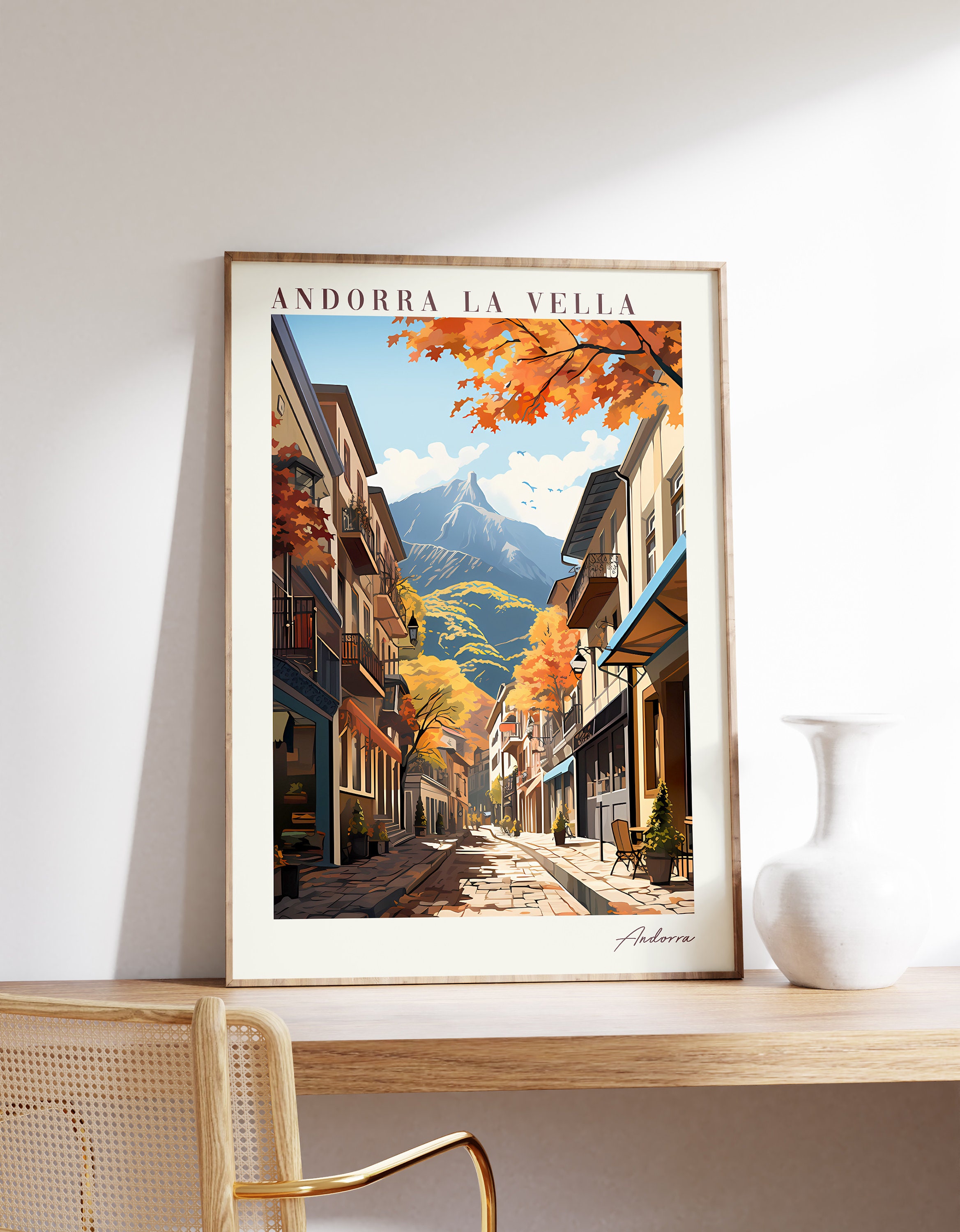 Andorra, vintage Silber Souvenir Anhänger - .de