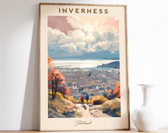 Scotland Wall Art | Inverness Travel Print | Inverness Decor | Inverness Poster | Travel Print