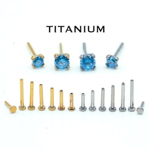 16G/18G/20G Tiny Aqua Push Pin Labret • Threadless Earrings • Flat Back Post • Nose Stud • Nose Ring • Tiny Aqua Stud • Tragus • Cartilage