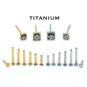 16G/18G/20G Tiny Olive Push Pin Labret • Threadless Earrings • Flat Back Post • Nose Stud • Nose Ring • Green Stud • Tragus • Cartilage