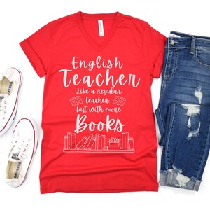 Literature Shirt V-Neck Tee Educator Gift ELA Teacher Shirt ELA Teacher Gift Teacher Clothes English Teacher Shirt