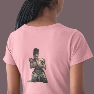 Black Woman Prayer Warrior T-Shirt: Christian Faith Apparel