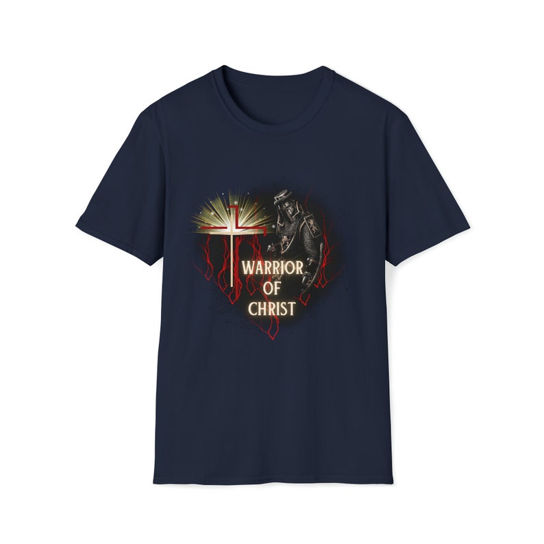 Camiseta Guerreiro de Cristo, Homem de Fé – Camiseta religiosa cristã, vestuário espiritual imagem 4