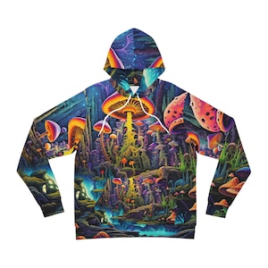Luisa da Venezia - Psychedelic Street Style - Blacklight Reactive Hoodie