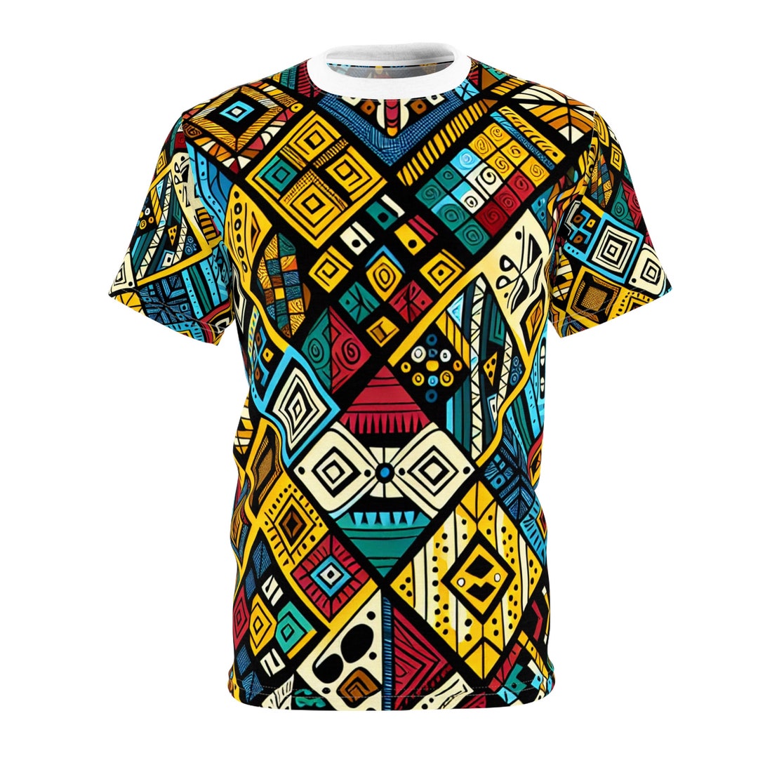 vintage Tee× African Batik Remake tunic vintage Tee × African Batik Remake tunic