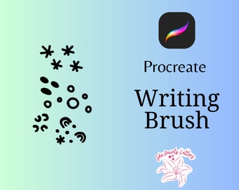 Procreate Brush for writing, doodling, smooth, uniform line brush, 1 brush, Brush name: Writing