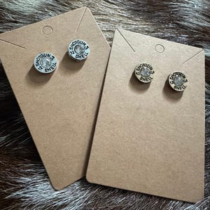 Western Bullet Stud Earrings