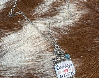 Cowboys & Beer Necklace