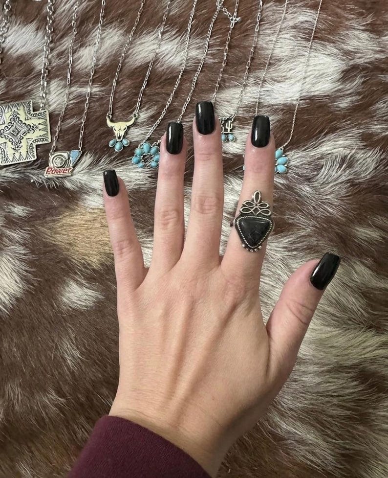 Anillo de costura para bota Midnight Bloom imagen 1