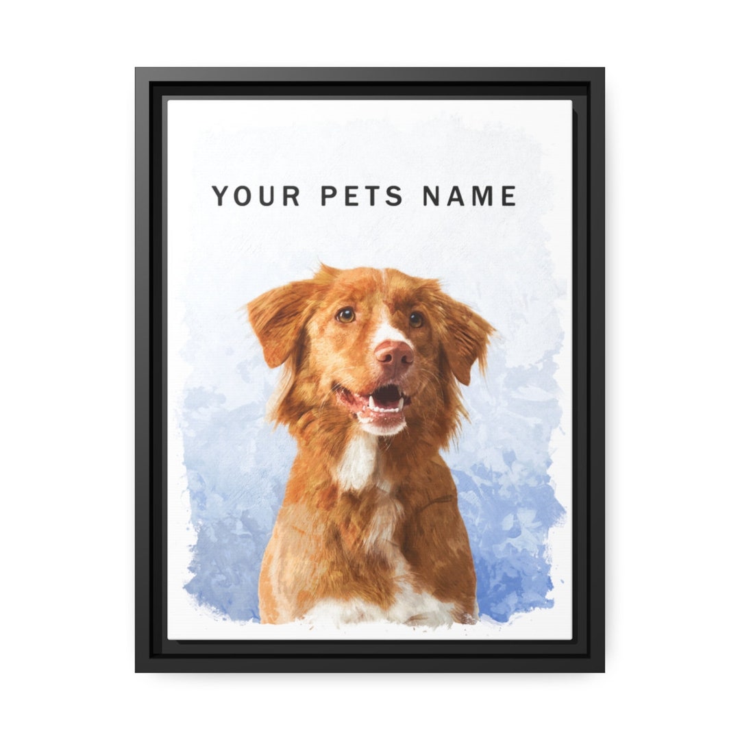 Custom Pet Portrait Watercolor Art From Photos Dog & Cat Keepsake ...