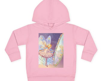 Fairy And The Magic Mirror Toddler Pullover Fleece Hoodie