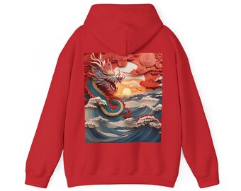 Red Storm Dragon Hoodie