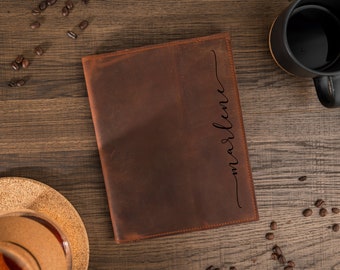A5 Notebook Cover, Refillable Leather Planner, Personalized Journal, Spiral Leather Planner, 2026 Leather Organizer
