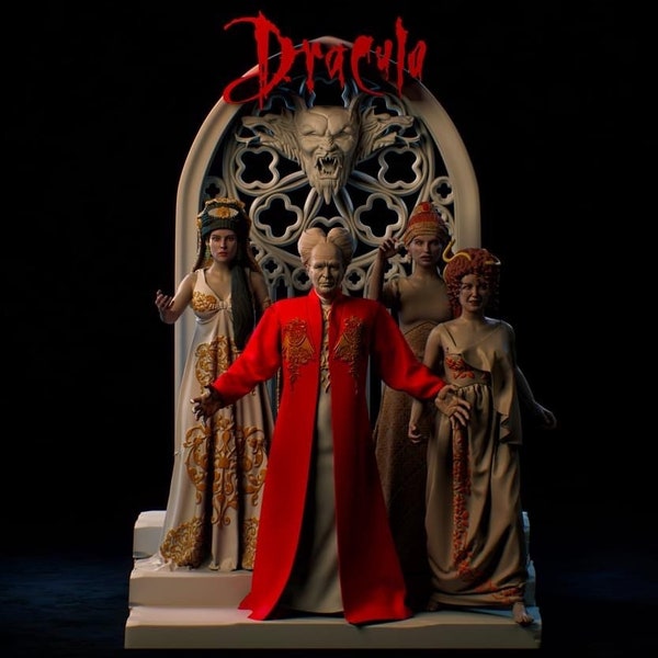 Fichier STL de haute qualité - Impression numérique 3D - Dracula de Bram Stoker - Fichier STL pour imprimantes 3D