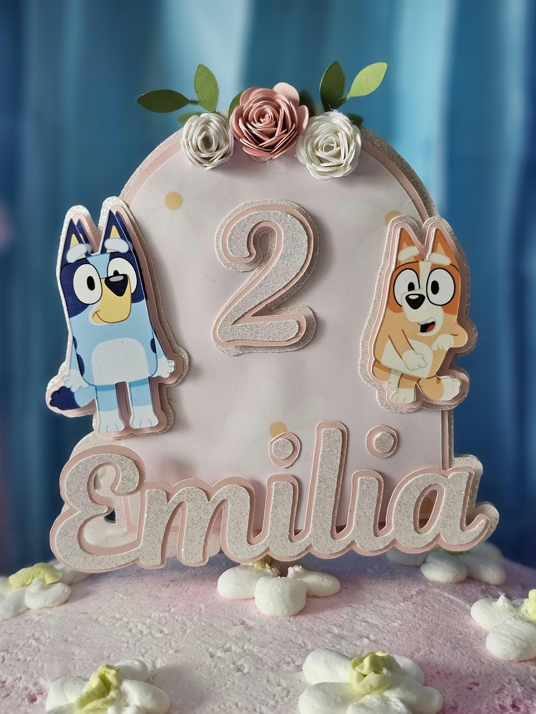 Bluey cake topper