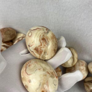 Agyupat Calcite Palm Stone: Polished Crystal for Stress & Anxiety Relief