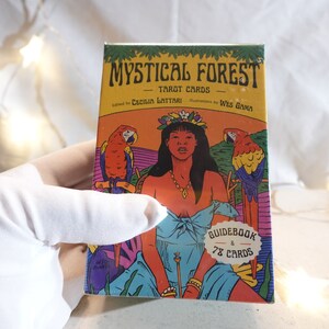 Baralho de Tarô Floresta Mística Um baralho de 78 cartas e guia de cartas autêntico presente de aniversário Natal Natal Decoração