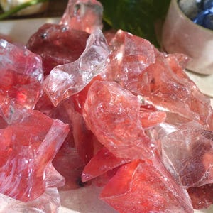 Raw Red Smelting Quartz Crystals: Root Chakra Healing Stones, Arts & Crafts