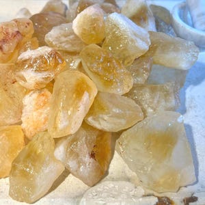 Golden Amethyst Citrine Quartz Crystal: Brazilian Carved Home Decor