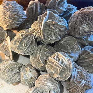 Desert Rose Quartz Crystal: Polished Carved Stone for Anxiety Relief