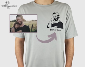 T-Shirt Papa personalisiert, bester Papa T-Shirt zum Geburtstag oder Vatertag, Dad Shirt personalisierbar als Vatertagsgeschenk
