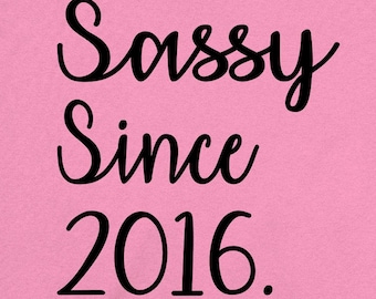 9th Birthday Girl Nine Birthday Shirt 9 Year Old Gift For Her Ninth Bday Present Kids T Shirt B Day Outfit Preteen TShirt Sassy Since 2016
