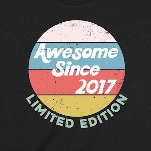 8 Birthday Shirt Bday Present For Boys 8th Birthday Gift For Girls Eight Years Old Kids T Shirt Birthday Party Outfit Awesome Since 2017