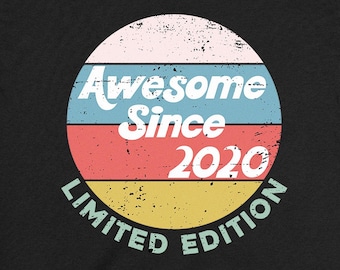 6th Birthday Shirt Sixth Birthday Gift Custom Year 6 Birthday T Shirt Personalized TShirt Bday Present For Six Years Old Awesome Since 2020