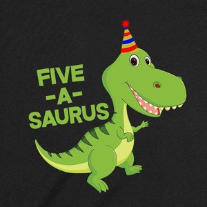 Five Shirt 5th Birthday Gift For Dinosaur Lover T Shirt 5 Year Old Present For Boys Dino Bday TShirt Fifth B Day Outfit Toddler Youth -BG662