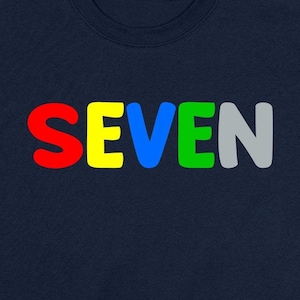 7th Birthday Party 7 Shirt Seven Bday T Shirt Seventh Birthday Gift It&#39;s My Birthday Outfit 7 Year Old B-Day Boys Girls Youth Tee - BG656