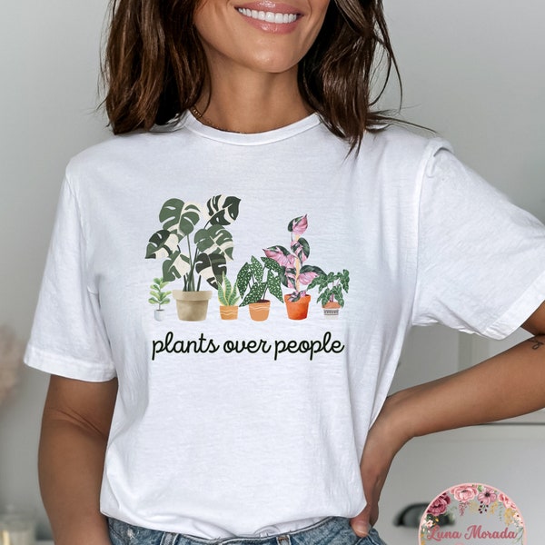 Funny Tropical Plant Shirt | Plant Humor Shirt | Monstera Plant Shirt | Rare Plant Shirt | Plants Over People