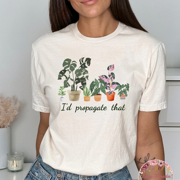 Funny Tropical Plant Shirt | Plant Humor Shirt | Monstera Plant Shirt | Rare Plant Shirt | Plants Over People | Id Propagate That