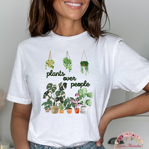 Funny Tropical Plant Shirt | Plant Humor Shirt | Monstera Plant Shirt | Rare Plant Shirt | Plants Over People