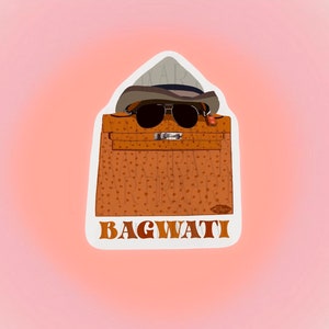 Bhagwati Sticker | Sassy Chic | ZNMD movie | Luxury Bag sticker | Designer Bag Art | Chic Accessory Sticker | Travel Sticker | Bag Sticker