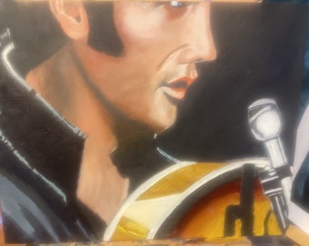 Elvis, Elvis Portrait, Elvis Painting, Elvis Presley