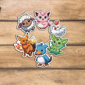 Palworld Vinyl Sticker, Cute Sticker, Game Stickers, Lamball, Cattiva, chikipi, lifmunk, Foxparks, Fuack
