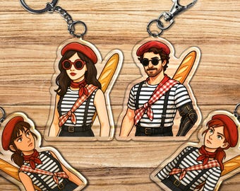 Conjuntos Baguette / Coe33 / Llaveros/Amuletos Epoxy / Maelle, Gustave, Verso, Lune, Sciel