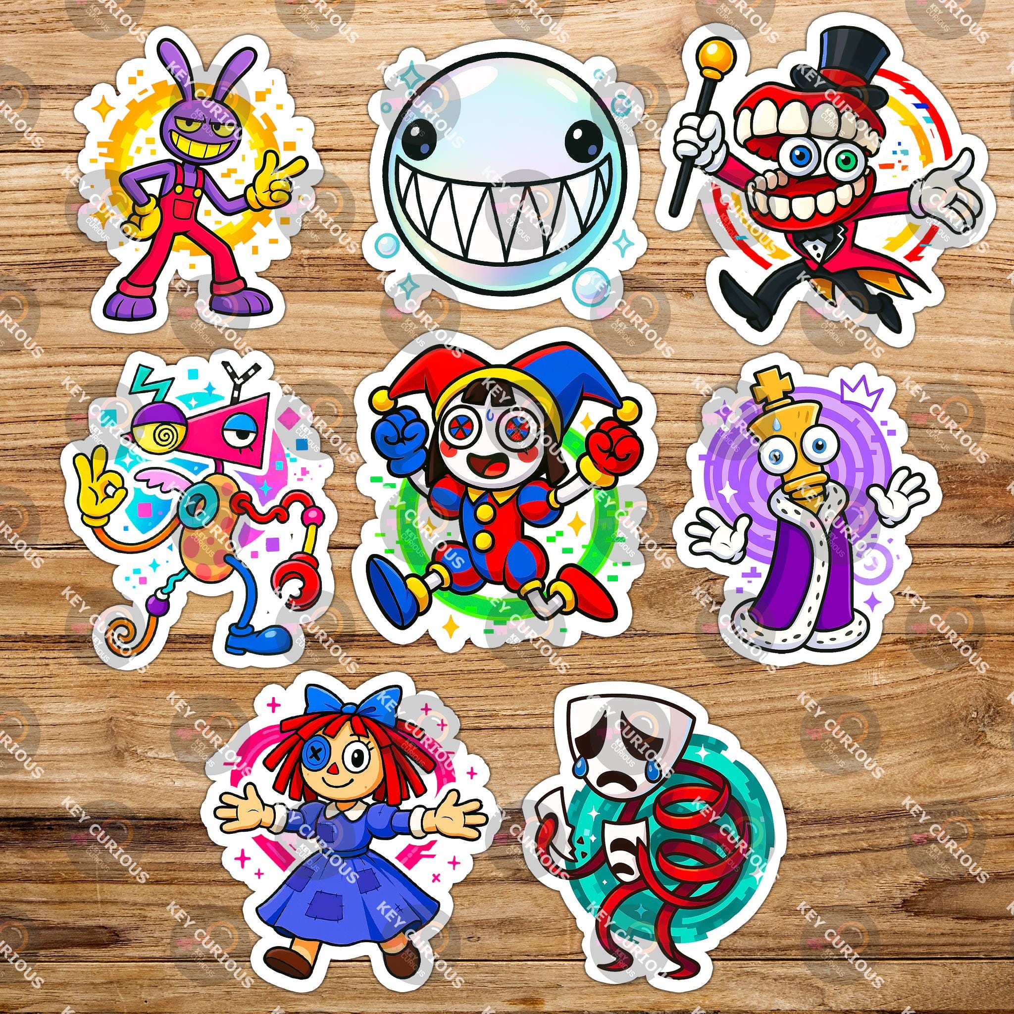 ポムニ、ラガサ、ジャックス、ケイン、バブル…ビニールステッカー | 8